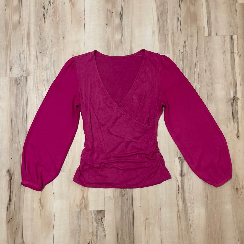 Medium Pink Purple Long Sleeve Top